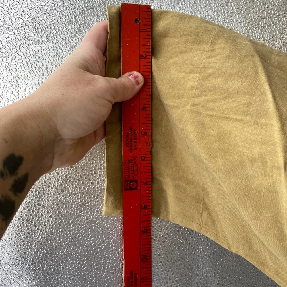Polo Ralph Lauren Classics 2 Trousers Mens Size 30 X 34 Tan Linen Silk Pleated